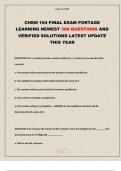 CHEM 104 FINAL EXAM PORTAGE LEARNING 