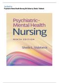 Full TEST BANK &mdash; Psychiatric&ndash;Mental Health Nursing &lpar;9th Edition&rpar; by Videbeck &mdash; 2026 Updated Version