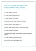 COSC 325 Houston &lpar;plumbing&rpar; Exam Questions With Correct Answers