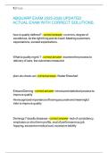 ABQUARP EXAM 2025-2026 UPDATED ACTUAL EXAM WITH CORRECT SOLUTIONS