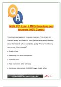MQM 227 &ndash; Operations Management &vert; 100 Exam Questions on TQM&comma; Lean Systems&comma; Forecasting&comma; Process Flow &vert; Illinois State University