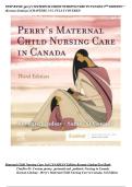 Full TEST BANK &mdash; Maternal Child Nursing Care &lpar;3rd Canadian Edition&rpar; by Keenan & Lindsay &mdash; 2026 Update