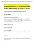Paramedic Exam Study Prep - Airway and Breathing&sol; FISDAP Paramedic Airway and Breathing Exam V2 With complete solution RATED A&plus; 2025&sol;2026 NEW EDITION 
