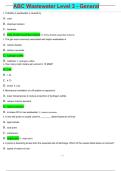 ABC WASTEWATER LEVEL 3 CERTIFICATION EXAM QUESTIONBANK ACTUAL EXAM QUESTIONS AND DETAILED CORRECT ANSWERS LATEST 2025