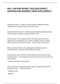 WCU - MH FINAL REVIEW &vert; 2025&sol;2026 UPDATE &vert; QUESTIONS AND ANSWERS &vert; RATED 100&percnt; CORRECT&excl;&excl;