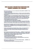 NUR 330 EXAM 3 REVIEW EXAM QUESTIONS AND CORRECT ANSWERS 100&percnt; VERIFIED&excl;&excl;