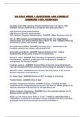 VA POST WEEK 1 QUESTIONS AND CORRECT ANSWERS 100&percnt; VERIFIED&excl;&excl;