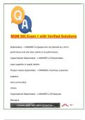 MQM 385 &vert; 80&plus; Exam 1 Questions with Solutions &vert; Strategy&comma; VRIN&comma; Five Forces&comma; Value Chain