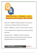 MQM 385 &vert; 60&plus; Solved Exam 1 Q&A &vert; Strategy&comma; Five Forces&comma; Cognitive Biases