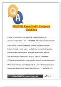 MQM 385 &vert; 100&plus; Exam 3 Solutions &vert; Organizational Design&comma; Governance&comma; Ethics