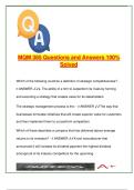 MQM 385 &vert; 100&percnt; Solved Q&A Guide &vert; Strategic Management&comma; VRIN&comma; 5 Forces&comma; SWOT&comma; Business-Level Strategy