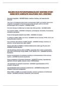 WALDEN 6630 PSYCHOPHARMACOLOGY MIDTERM STUDY GUIDE WITH COMPLETE SOLUTIONS 100&percnt; VERIFIED&excl;&excl;