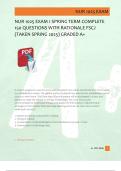 NUR 1025 EXAM 1 SPRING TERM COMPLETE 150 QUESTIONS WITH RATIONALE FSCJ &lpar;TAKEN SPRING 2025&rpar; GRADED A&plus;