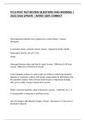 FCCS POST TEST REVIEW QUESTIONS AND ANSWERS &vert; 2025&sol;2026 UPDATE &vert; RATED 100&percnt; CORRECT