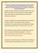 ADVANCED LIFE SUPPORT &lpar;ALS&rpar; ONLINE SESSION FINAL LATEST 2025&sol;2026  ACTUAL EXAM WITH COMPLETE QUESTIONS AND CORRECT DETAILED  ANSWERS &lpar;100&percnt; VERIFIED ANSWERS&rpar; &vert;ALREADY GRADED A&plus;&vert; &vert;&vert;PROFESSOR  VERIFIED&vert;&vert; &vert;&vert;BRANDNEW&excl;&excl;&excl;&vert;&vert; 