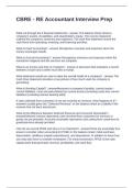 CBRE - RE Accountant Interview Prep Questions and Answers 