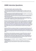 CBRE Interview Questions Questions and Answers 