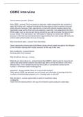 CBRE Interview Questions and Answers