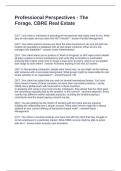 Professional Perspectives - The Forage&period; CBRE Real Estate Questions and Answers 100&percnt; Solved