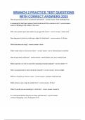 BRANCH 2 PRACTICE TEST QUESTIONS WITH CORRECT DETAILED ANSWERS A&plus; VERIFIED LATEST VERSION