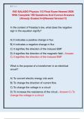 RIO SALADO Physics 112 Final Exam Newest 2026  With Complete 100 Questions And Correct Answers  &vert;Already Graded A&plus;&vert;&vert;Newest Version&excl;&excl;&excl;&vert; 