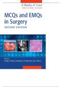 MCQs and EMQs in Surgery Test Bank 2nd Edition &vert; Bailey & Love Revision Guide