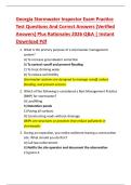 Georgia Stormwater Inspector Exam Practice  Test Questions And Correct Answers &lpar;Verified  Answers&rpar; Plus Rationales 2026 Q&A &vert; Instant  Download Pdf