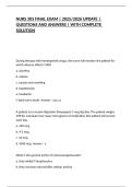 NURS 305 FINAL EXAM &vert; 2025&sol;2026 UPDATE &vert; QUESTIONS AND ANSWERS &vert; WITH COMPLETE SOLUTION