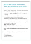 NACE CIP Level I Chapter 5 Environmental Testing Exam Questions With Correct Answers