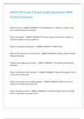 NACE CIP Level 1 Study Guide Questions With Correct Answers
