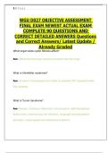 WGU D027 &ndash; Objective Assessment Final Exam &lpar;2024&rpar; &ndash; Complete Questions and Correct Answers &ndash; Updated & Fully Graded Exam Preparation Material