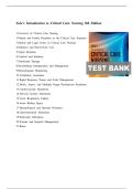TEST BANK FOR Sole&rsquo;s Introduction to Critical Care Nursing 9th Edition by Mary Beth Flynn Makic &comma; Lauren T&period; Morata ISBN&colon;978-0443110368 ALL CHAPTERS COVERED YOUR ULTIMATE GUIDE 100&percnt; VERIFIED A&plus; GRADE ASSURED&excl;&excl;&excl;&excl;&excl;&excl;&excl;&excl; NEW LATEST UPDATE&excl;&excl;&excl;&excl;&excl;&excl;&excl;&excl;