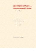 NURS 6521 Week 4 Assignment&colon; Advanced Pharmacology Patient Case Studies and Management Strategies Scenario 1 to 4    