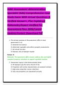 IAAO Assessment Administration Specialist &lpar;AAS&rpar; Comprehensive Case Study Exam With Actual Questions & Verified Answers &comma;Plus Explained Rationales&sol;Expert Verified For Guaranteed Pass 2026&sol;Latest Update&sol;Instant Download Pdf