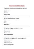 Minnesota State CNA Final Exam Questions with correct Answers &lpar;A&plus; GRADED 100&percnt; VERIFIED&rpar;&vert; 2025&sol;2026