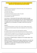 PE ETHICS EXAM ANSWERS BASED ON THE TEXAS ENGINEERING PRACTICE ACT AND BOARD RULES LATEST UPDATE