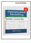 Solutions + Lecture Slides for Optimization Modelling: A Practical Approach (1st Edition) by Sarker – 2008