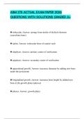 ASM 275 ACTUAL EXAM PAPER 2026 QUESTIONS WITH SOLUTIONS GRADED A&plus;