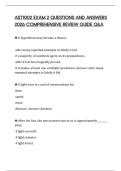 AST1002 EXAM 2 QUESTIONS AND ANSWERS 2026 COMPREHENSIVE REVIEW GUIDE Q&A