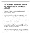 AST1002 EXAM 2 QUESTIONS AND ANSWERS 2026 FULL PRACTICE TEST WITH VERIFIED SOLUTIONS
