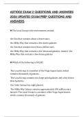 AST1002 EXAM 2 QUESTIONS AND ANSWERS 2026 UPDATED EXAM PREP QUESTIONS AND ANSWERS