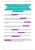 LOUISIANA ARBORIST ACTUAL EXAM STUDY GUIDE 2025-2026 Most Recent Version Comprehensive 80 Questions and Verified Answers Accurate Solutions Already Graded A+ Get it 100% Correct