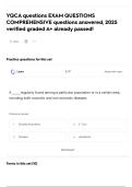 YQCA questions EXAM QUESTIONS COMPREHENSIVE questions answered&comma; 2025 verified graded A&plus; already passed&excl;