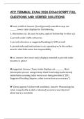 ATC TERMINAL EXAM 2026 EXAM SCRIPT FULL QUESTIONS AND VERIFIED SOLUTIONS