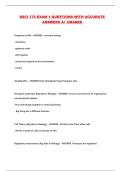 BSCI 170 EXAM 1 QUESTIONS WITH ACCURATE ANSWERS A&plus; GRADED 