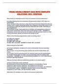 FIN463 DOUBLE WEIGHT QUIZ WITH COMPLETE SOLUTIONS 100&percnt; VERIFIED&excl;&excl;