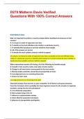 D270 Midterm Davis Verified Questions With 100&percnt; Correct Answers