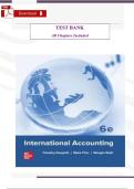 TEST BANK for International Accounting&comma; 6th Edition by Timothy Doupnik &ndash; Complete All Chapters &ndash; Verified A&plus; Exam Questions & Answers