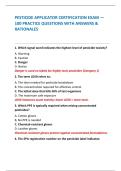 PESTICIDE APPLICATOR CERTIFICATION EXAM &mdash; 100 PRACTICE QUESTIONS WITH ANSWERS & RATIONALES   