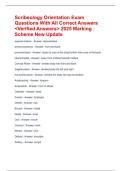 Scribeology Orientation Exam Questions With All Correct Answers <Verified Answers> 2025 Marking Scheme New Update